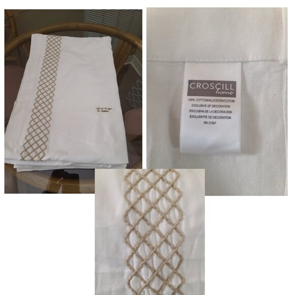 Croscill 2 Panel Back Hidden Tab Vintage Curtains Vintage 52 x 86 - Picture 1 of 13